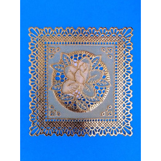 Stencil Rend Quadr12cmOuro pªAplic 81301