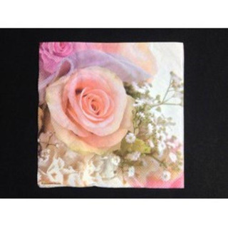 Guardanapo Rosa Romance Ambiente