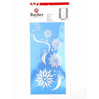 Stencil Flores 15x30cm Rayher 38228