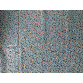 Tecido Algod Verde c/ Flores 4362