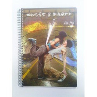 Caderno A4 Esp 80fls Liso Music & Dance
