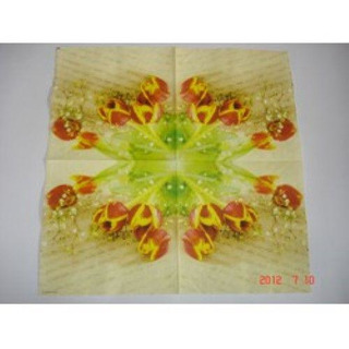 Guardanapo Amarelo c/ Túlipas S/ Pauta Mús