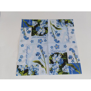 Guardanapo  Azul c/ Myosotis Ambiente