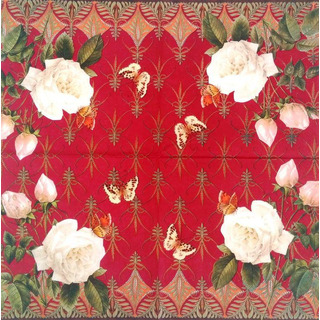 Guardanapo Bordeau c/ Rosas Atelier