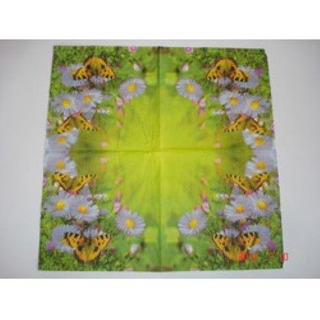 Guardanapo Verde c/ Flores Silvestres