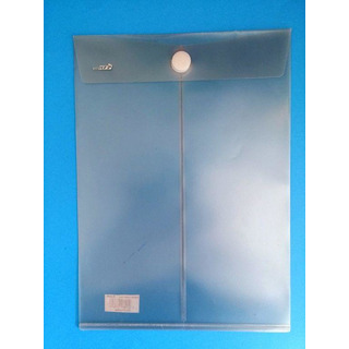 Envel Saco Cinza Transp Plast c/ Velc A4