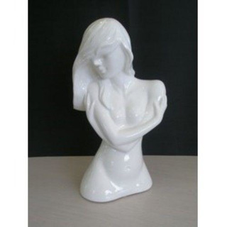 Busto de Mulher 30cm Branco/ Prat WS3080
