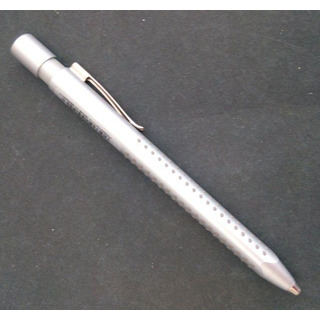 Esferográfica Faber Grip Prateada