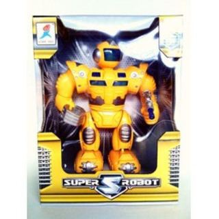 Robot c/ Arma a Pilhas c/ Som/ Luz JAA1271