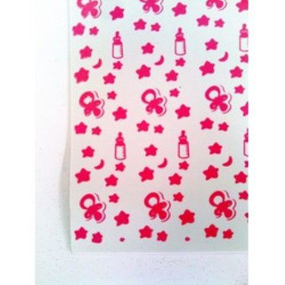 Folha EVA Branc c/ Biberons Rosa 60x40