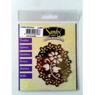 Stencil Metál Molde Flor 40223 pªAreias