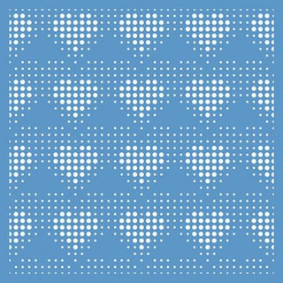 Stencil 20x20cm Corações STXX-006