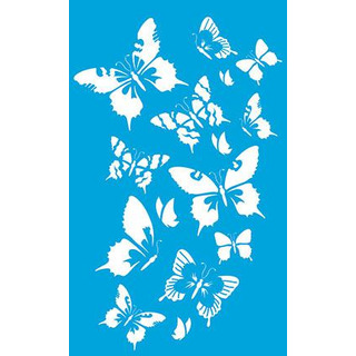 Stencil 21x34,4cm Borboletas ST-008