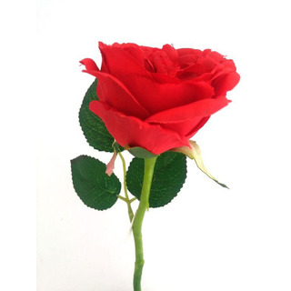 Rosa Artificial Vermelh c/ Pé/ Folh 4-7960