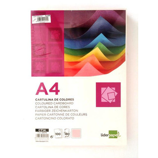 Cartolina A4 Salmão 180grs 24579