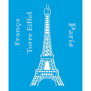 Stencil 17x21cm Torre Eiffel STM-118