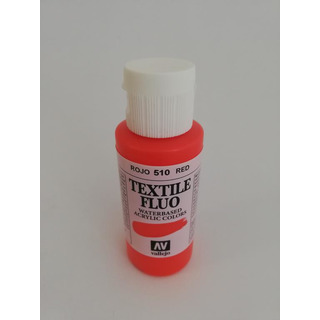 Tinta Textil Vermel Fluor 510 Vallejo 60