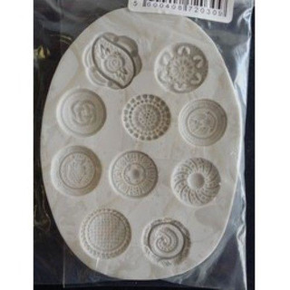 Molde Silic 10x8cm 10 Botões MDC002