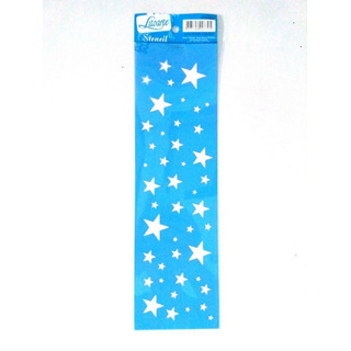 Stencil Estrelas 8,4x28,5cm STE057