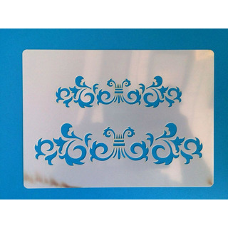 Stencil Branco 14,5x20cm 2Barras ST83