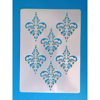 Stencil Branco 14,5x20cm 6 Motivos ST71