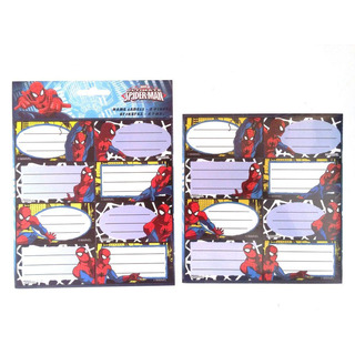 Etiquetas Escolares Spider Man 2 Folhas