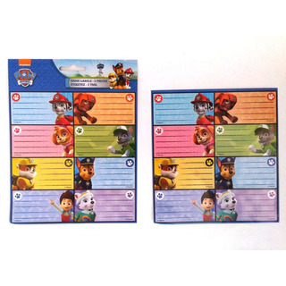 Etiquetas Escolares PAW PATROL 2 Folhas