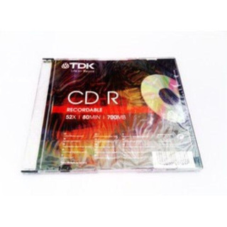 CD-R TDK 52x80min 700MB Caixa Slim