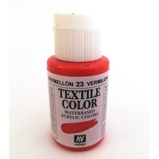 Tinta Textil Vermelhão 23 Vallejo 35ml