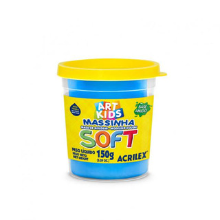 Pote c/ Plasticina Soft Azul Acrilex Art Kids 150 grs P134497