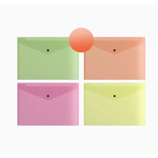 Envelope c/ Mola A4 in PP Neon Transp Assorted Colors 3547044
