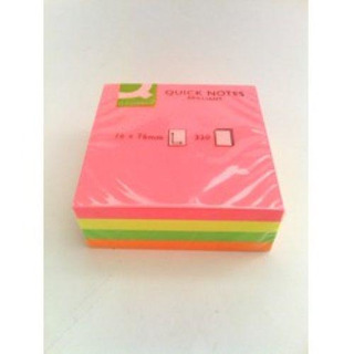 Bloco Post it 76x76 Q-Conn KF01348 Fluor