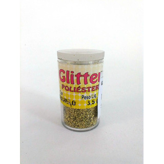 Glitter Poliéster Amarelo 3,5grs