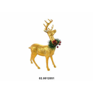 Golden Marfinite Deer 33x21cm 02-12051