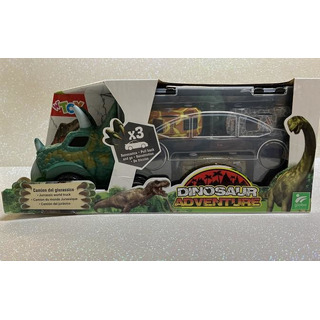 Vehicle camiao dinaussaro w/ 3 cars