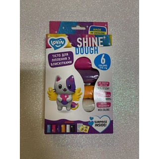 Plasticine with glitter 6 colors x35gr