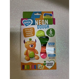 Plasticine Neon 6 colors 35gr