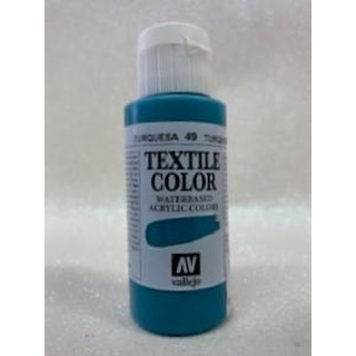 Tinta Tecido Azul Turquesa 49-60ml Vallejo