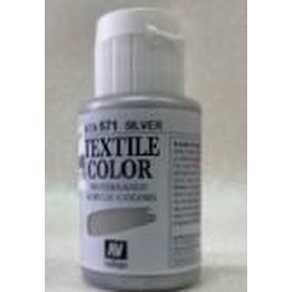 Tinta Textil Metal Prata 571 Vallejo 35m