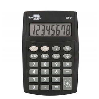 Calculadora Lider Papel de Bolso XF01 8 Dig. Preto 99x64x9mm 163466