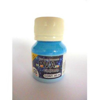 Tinta Sup PVA Azul Bebé Cintila 850-40ml