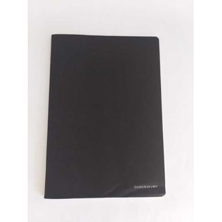 A4 Plain Notebook Black Cover w/ Marg 80fls