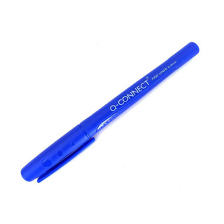Marcador Q-Connect P. Fibra 0,4mm Azul
