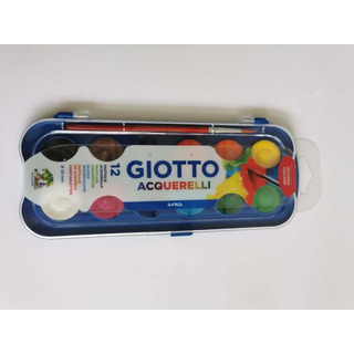 Aguarela Giotto 12 Cores Estoj.Plást. c/ Pincel 351200
