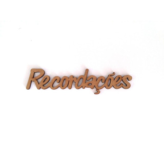 Palavra MDF Recordações 15x3,8cm 74448
