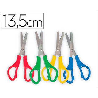 Tesoura Escolar LP 68196 c/ Bicos Redondos p/ Esquedinos 13,5 cm