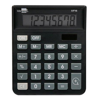 Calculadora Lider Papel de Secret. X16 8 Dig. Preto 127x105x24mm - 163481